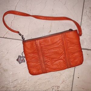 wilson’s leather maxima orange wallet